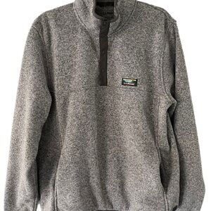 Men’s L.L. Bean Outwear  Fleece Pullover  Logo Snap Front Size L